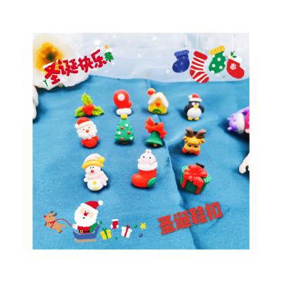 China 2021 Fashionable Small Various Shape Snowman Shoe Buckle Cute PVC Shoe Charms Kids Girls Shoes Flower for sale