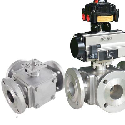 China General Auto L Plastic 3 Way Port Ball T Diverter Valve With Factory Price for sale