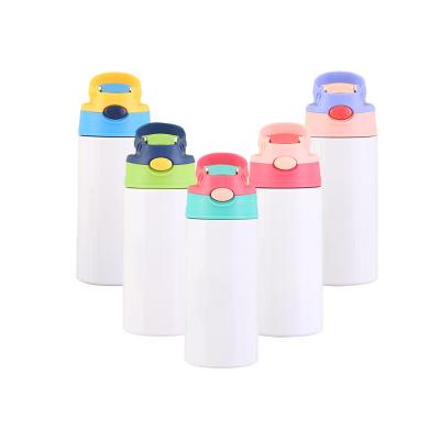 China Sustainable 12oz designer stainless steel water bottles bulk sippy cup kids sublimation us warehouse tumblers for sale