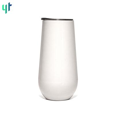 China 6oz Sublimation Wine Tumbler Water Bottle Double Wall Vacuum Stainless Steel Empty Water Cups Sustainable for sale