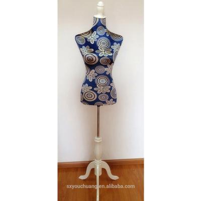 China Half Body Full Body Tailor Mannequin Female Dummy Covered With Fire Retardant Fabric for sale