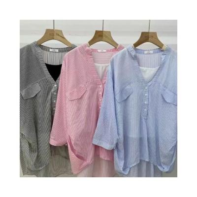 China Breathable High Quality China Product Summer Blouse Women 1 Piece Set Clothing Blouse Tops for sale