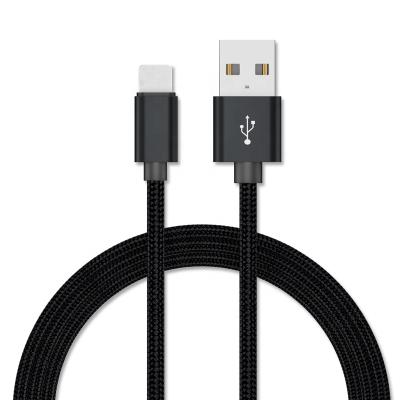 China Premium 0.2M 1M 2M 3M Nylon Braided Mobile Phone Fast Charger Charging USB Data Cable For Apple iPhone Nylon Cable for sale