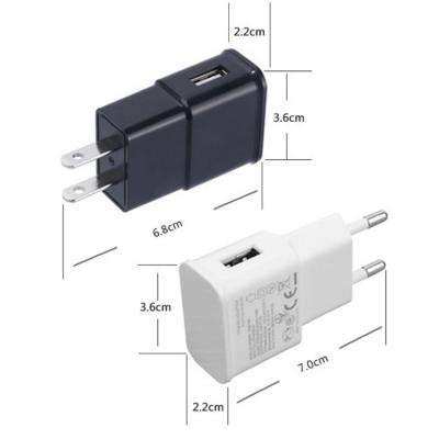 China Mobile Phone USB Charger Fast Charging Wall Socket for Samsung and Android Phone 1A for sale