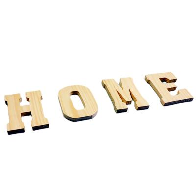 China Europe Custom Products Diy Wooden Ornament Letters Decorative Home Decor Home Wall Bedroom Wooden Letters for sale