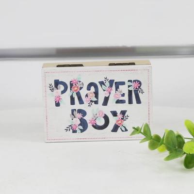 China Direct Factory Supply European Europe Slide Lid Religious Wood Box Wooden Craft Prayer Box With Sliding Lid for sale