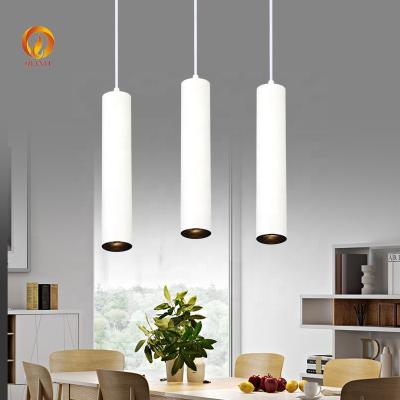 China Hotel led ceiling lamp 500mm long tulb black white gold chorom color led chandeliers 220v and pendant lights ceiling lights for sale