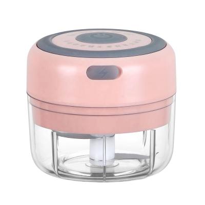 China Wholesale Multifunctional Large Capacity In Running Mini Garlic Crusher Press Blender USB Cordless Electric Garlic Cleaver for sale