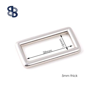 China Silver Handbag Square Ring For Handbag Hardware Metal Accessories for sale