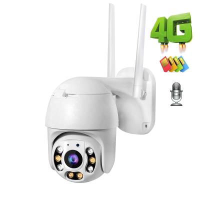 China 1080p motion detection 1080p sim card camera 4G sim card wireless P2P security surveillance outdoor cctv Ptz smart auto zoom IP camera for sale