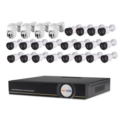 China PAN-TILT 24CH 5MP Outdoor Ultra HD PoE IP Cameras Surveillance NVR Kit Security Camera System for sale