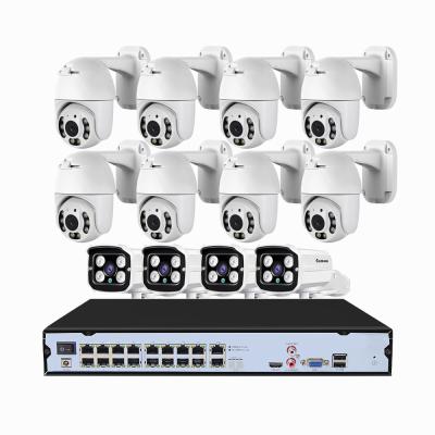 China Outdoor Wired Camera H.265 3mp Poe Nvr Kit Cctv Surveillance Ip Security Home 16 Motion Detection System With Microphone for sale