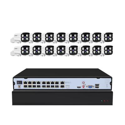 China 4K 16ch NIGHT VISION CCTV System 2MP 5MP 8MP 4CH 8CH 16CH POE IP CCTV Security System for sale