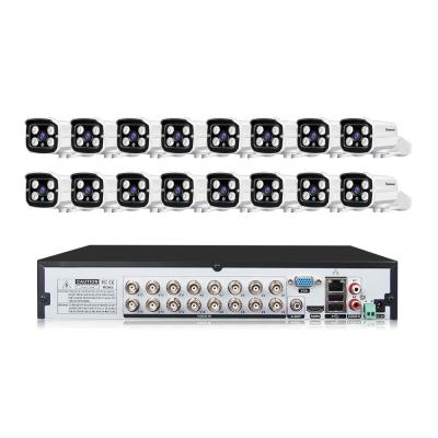 China low price stock 16ch H265 hybrid cctv security system for your home and business KA16-9501B16 for sale