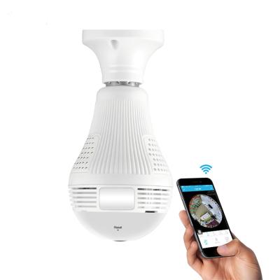 China manufacture 1.3mp 2mp wireless 3d panorama lens and wifi spy china oem camera bulb camera for sale