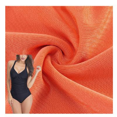 China Wind Proof 88% Polyester 12% Spandex Custom Color Stretch Knit Fabric Fabric Spandex Polyester For Swimsuit Fabric for sale