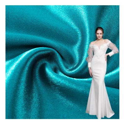 China Abrasion-Resistant for Custom Color Duchess Fashion Polyester Matte Elastic Satin Fabric White Duchess Satin Fabric for Women's Dress for sale