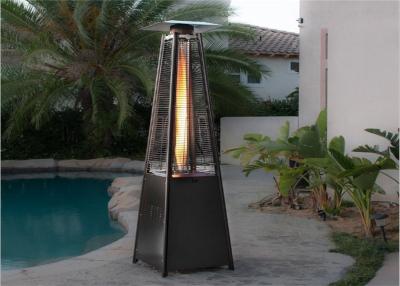 China Outdoor 2270mmH stainless steel silver gas standing propane patio heater for sale