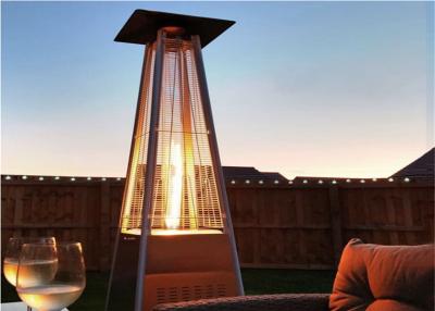 China Outdoor 2270mmH stainless steel silver natural gas pyramid patio heater for sale