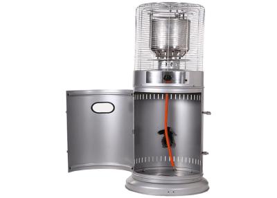 China Outdoor free standing Stainless Steel Silver Gas Small Propane Patio Heater for sale