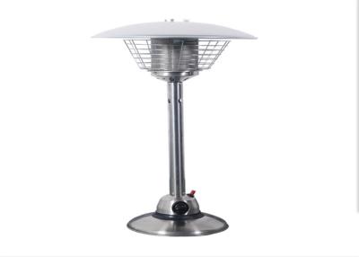 China Stainless Steel Silver Flexible Propane Gas table top short propane patio heater for sale