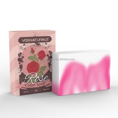 China Private Label Basic Cleansing Rich Foam Pink Handmade Deep Cleansing Soap for sale