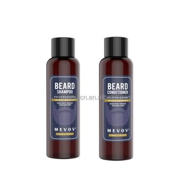 China Private Label Anti-Itchy Smoothing Moisturizing Beard Wash Beard Shampoo and Conditioner Softening Kit for sale