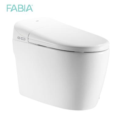 China Modern Automatic Operation Bathroom Self-cleaning Sensor Toilet Set Smart Integrated Flush WC Closestool for sale