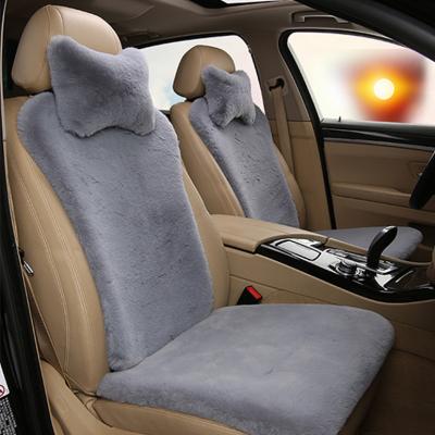 China Brief & Wholesale Single Seat Cover Car Seat Cushion Plush Winter Color Warm Car Cushion Cover for sale