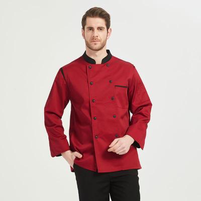 China High Quality Breathable Custom Made Restaurant Chef Jacket Hotel Uniform Direct Selling for sale