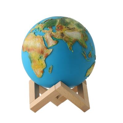 China Eco-friendly Lighting Night Table Lamp 3D Printing Bright Earth Globe Lamp Light for sale