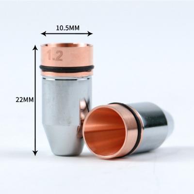 China Laser Equipment Parts Bullet Nozzle Caliber 0.8-4.0mm Single Layer Bullet Copper Spray Nozzle For CINCINNATI Lasermech Fiber Cutting Machine for sale