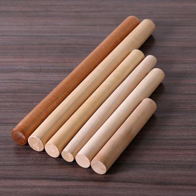 China Europe Custom High Quality Wooden Finger Rods Unfinished Hardwood Sticks Birch Beech Wood Finger Rods for sale