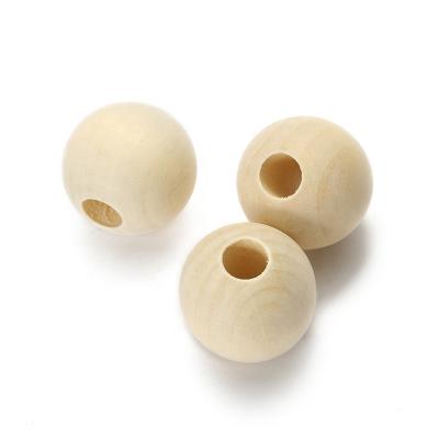 China Decoration or DIY / For Jewelry Making Multi Size 40mm Wooden Beads Wooden Spacer Beads DIY Charm Jewelry Making Accessories for sale