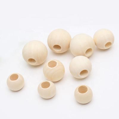 China Decoration or DIY / For Jewelry Making Natural Unfinished New 16mm Beads Wooden Beads With Hole For DIY Projects for sale