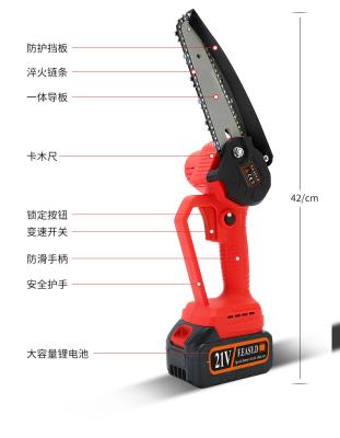 China Anti-slip Hardware tools garden lithium chain saw brushless  pruning electric chain saw for household for sale