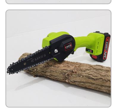 China Anti-slip 2022 hot sale Brushless Motor Cordless Portable Chain Saw Mini Electric Chain saw for Wood Cutting for sale