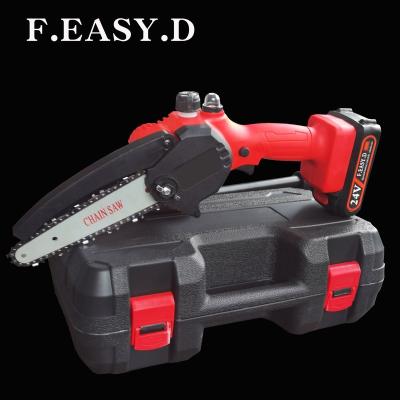 China Anti-slip 6 Inch  Hot Sale High Performance Electric Cordless Chain Saw Battery Saw Powered Wood Cutter for Trees for sale