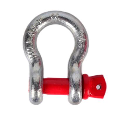 China Heavy Industry Good Quality Stainless Steel Shackle Hot Dip Galvanized Drop Forged Safety Shackle for sale