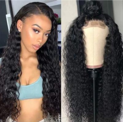 中国 Water Wave Lace Front Mink Wig Woman Raw Hair Sunlight Pre Plucked Hair Line with Baby Hair 13 * 4 HD Lace Frontal wigs 販売のため