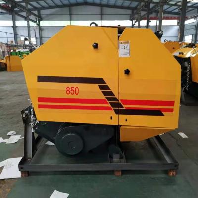 China Strapping Lermda Machine Tractor Instrument Mini Round Hay Baler Hay Staw High Quality Agricultural Baling Machine Round Baler for sale