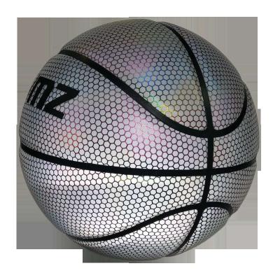 China Various Reflective Leather Promotional Goods Using Reflective Ball Custom Basketball for sale