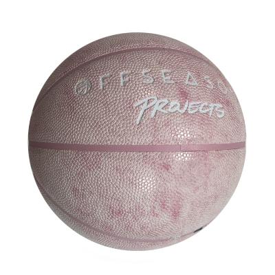 China Custom Cheap Leather Basketball Hoop and Ball Wholesale Logo Adult Leather Basketball for sale