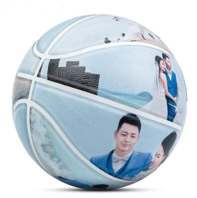 China Fashion Leather Top Custom Photo Indoor Outdoor Basketball for sale