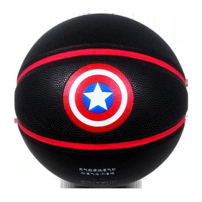 China Moisture Absorbing Blue And Black Custom Leather Moisture Absorbent Leather Basketball for sale