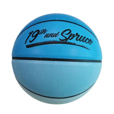 China Gradient Leather Custom Color Printed Bulk PU Indoor Sports Leather Basketball for sale