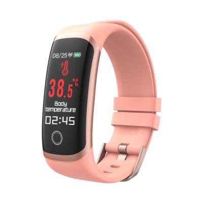 China 2021 New Touch Screen Wrist Watch Health Heart Rate Blood Pressure Blood Oxygen Smart Sleep Reloj Body Temperature Real Time Monitoring for sale