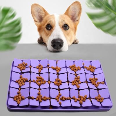 China Stocked Unique  Design Environmentally Friendly Silicone Sniffing Mat Snuffle Mat for pets for sale