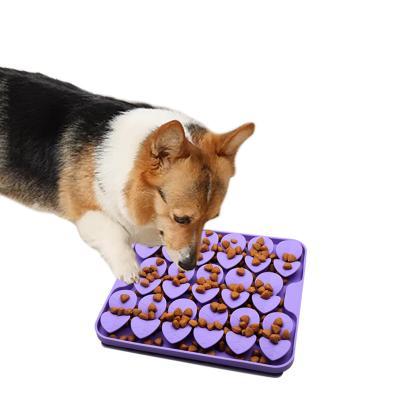 China Waterproof One-stop Silicone Product Factory Food Grade Silicone Lick Mat Interactive Sniffing Pad Snuffle Mat for Dogs for sale