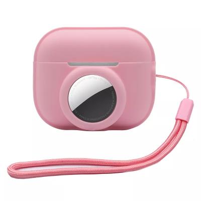 China For headphone FREE SAMPLES Two-in-One Waterproof Scratch proof Silicone Protective Case Cover for Airtag and Airpods Pro 2 for sale